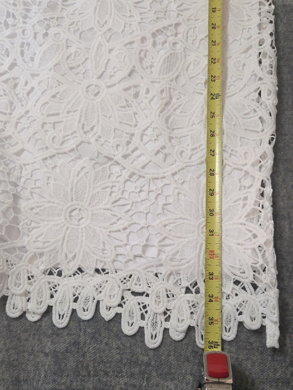London Times White Floral Lace Mini Dress Size 4 - Picture 14 of 14